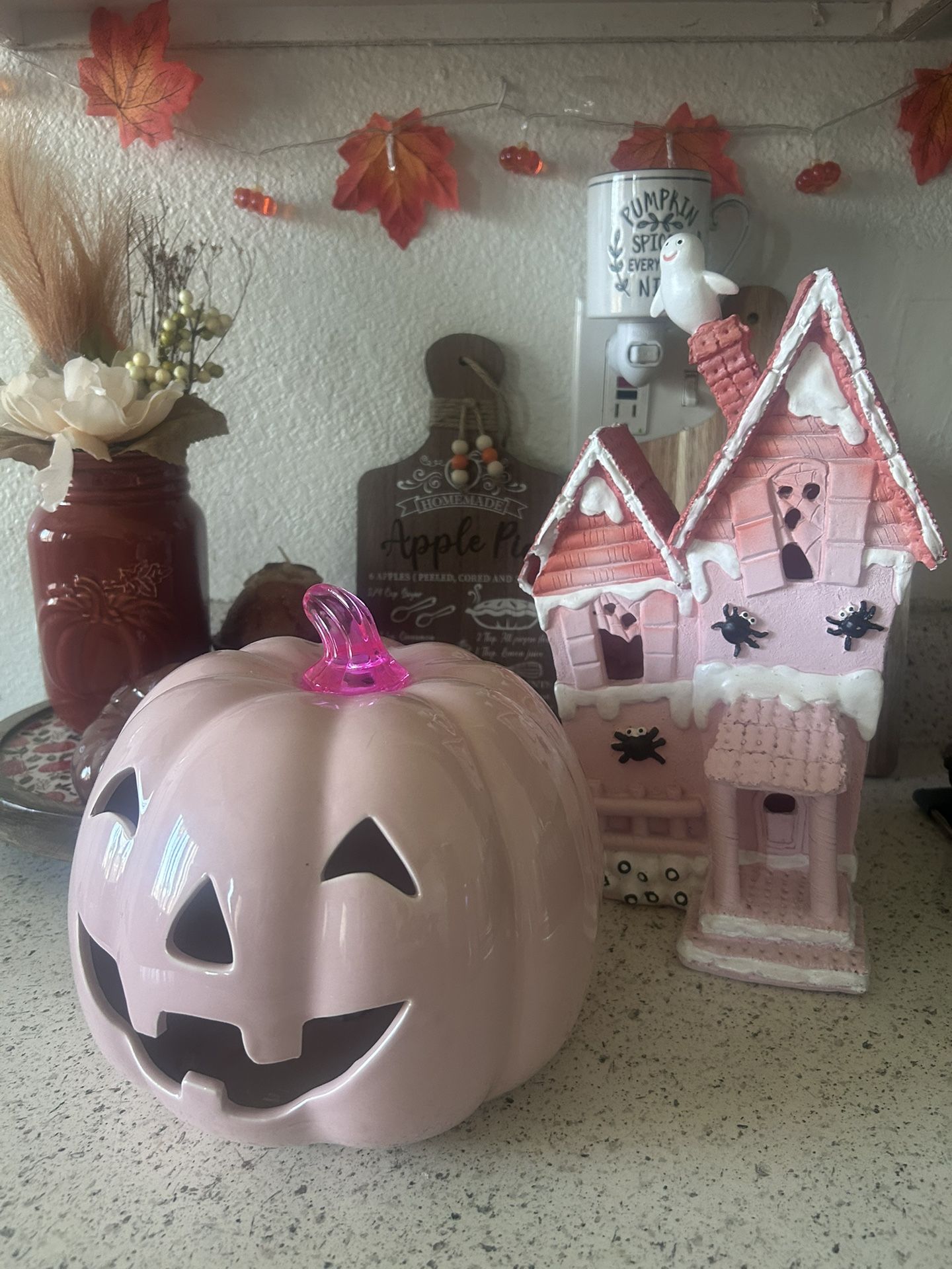 Pink Halloween Decor