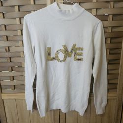 Women's Love Sweater Size Small 