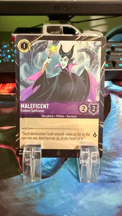 Disney Lorcana Maleficent Exultant Spellcaster Exclusive Promo