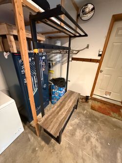 Entryway shoe rack/ coat hanger