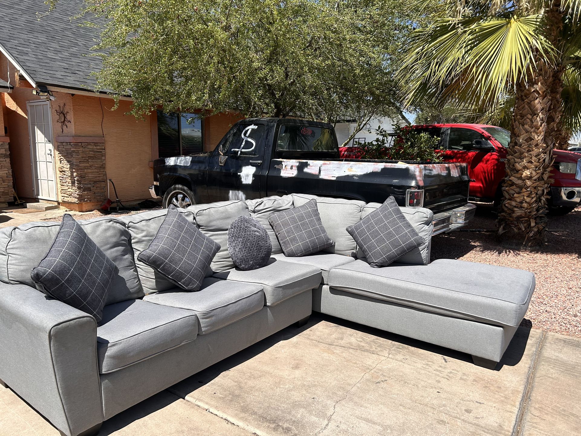 Amazing Couch  $ 299 Delivered Available Small Fee 