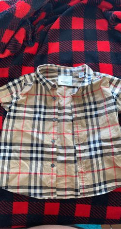 Burberry Buttdown& Moncler onesies 12 to 18 months