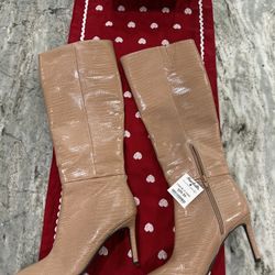Tan High Heel Boots 