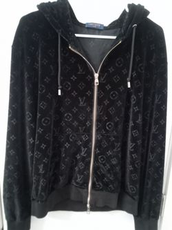 Louis Vuitton Monogram Velvet Zip Hoodie