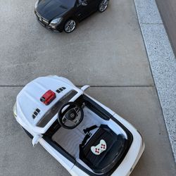 Two Mercedes Benz SLC Ride On Cars 20V Upgrade 