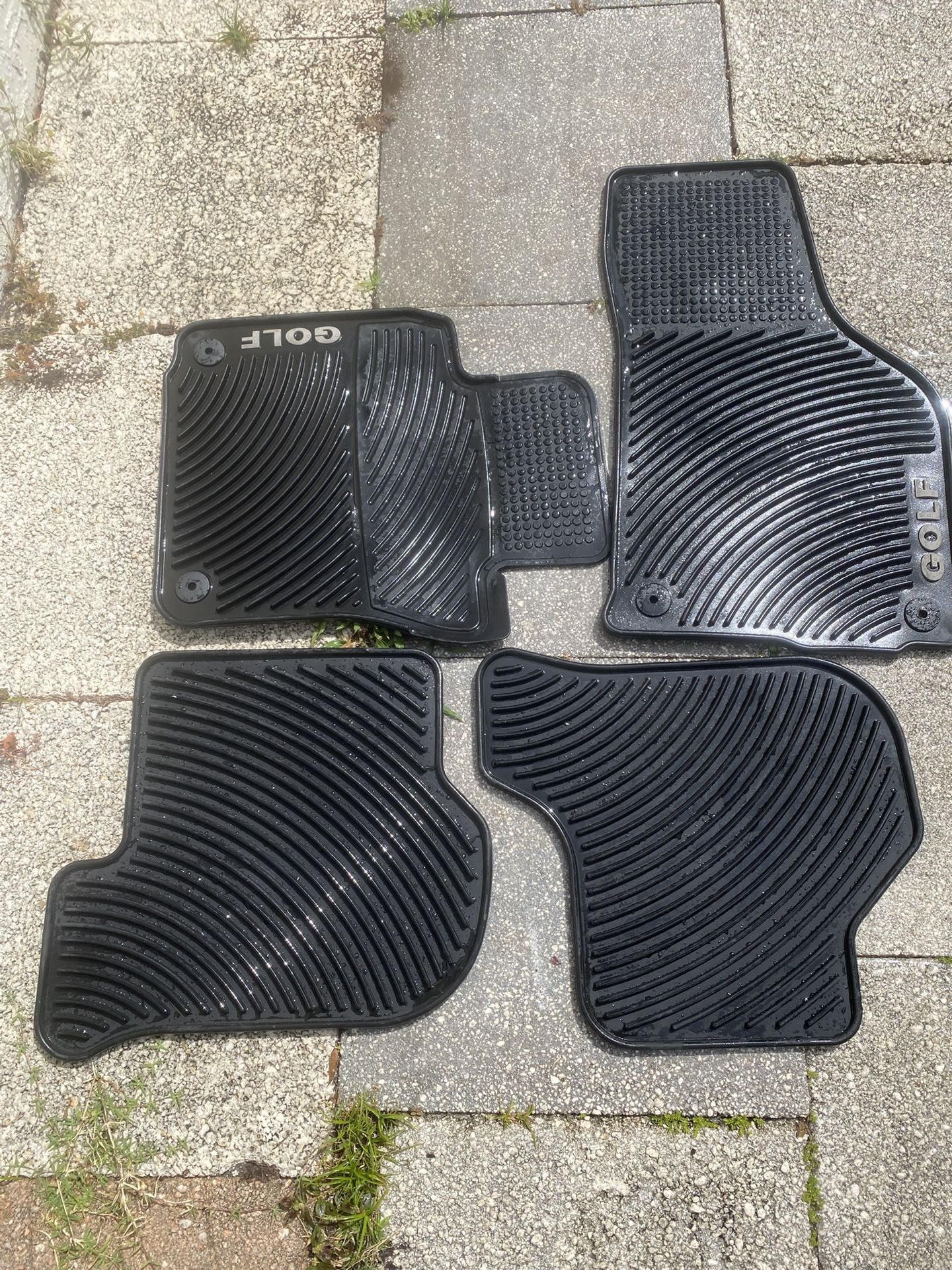 Full set of OEM Genuine VW Golf Rubber mats