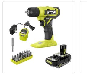 Ryobi ONE+ 18V 378 in Drill Driver Kit 2Ah Batterv & Accessories PCL201K1SB3