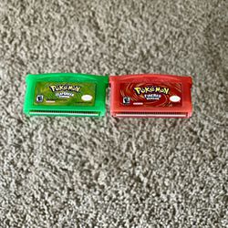 Pokemon Games FireRed, LeafGreen 