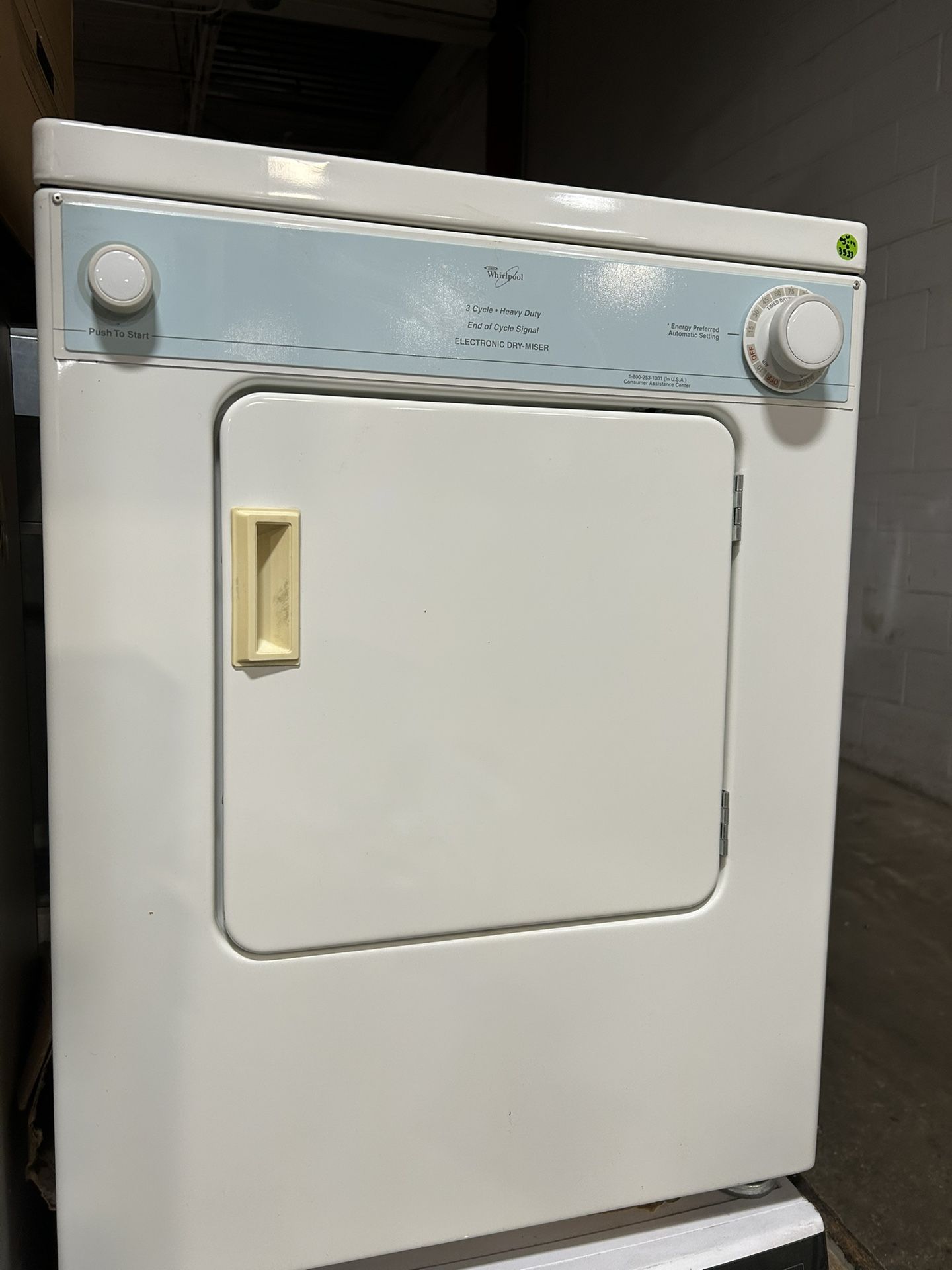 110 Volts Electric Dryer Preowned