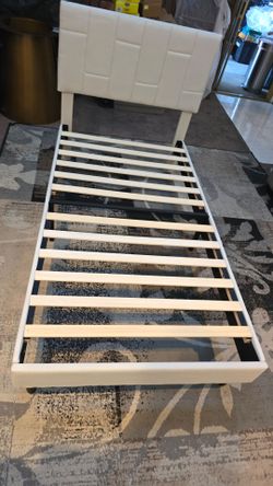 Twin bed frame with headboard from Amazon
