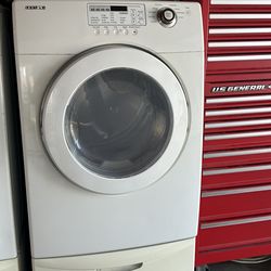 White Samsung Front Loading Gas Dryer