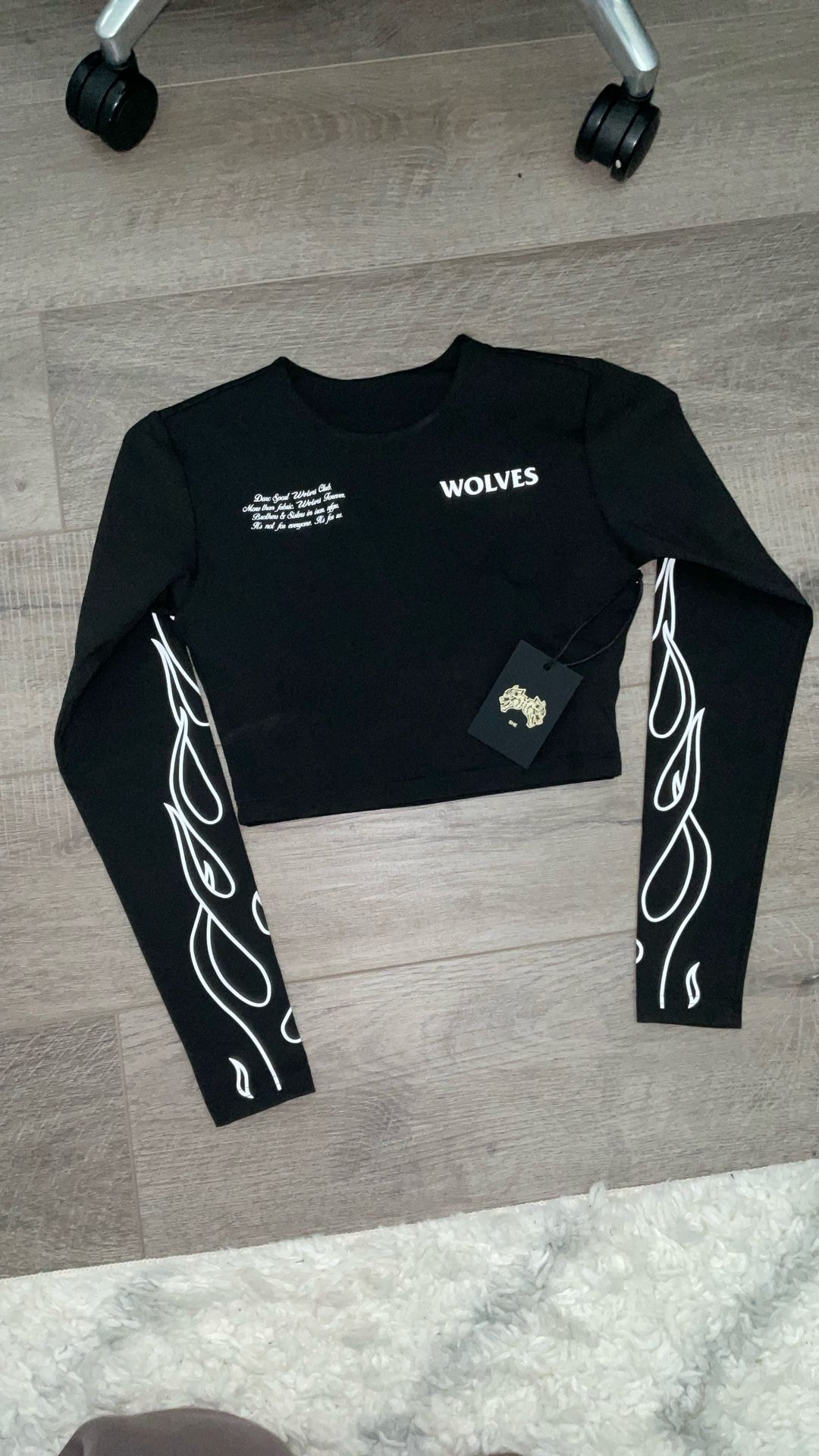 Crop Long sleeve compression top Gym wear