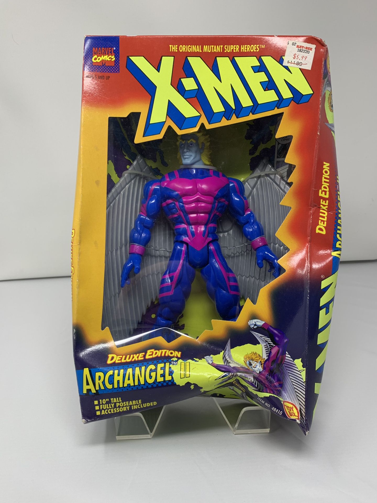 Vintage 10 inch Marvel’s Arch Angel of The X-Men Figure (Brand New/Smushed box)