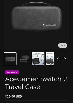 ACEGAMER Storage Case for Nintendo Switch 2