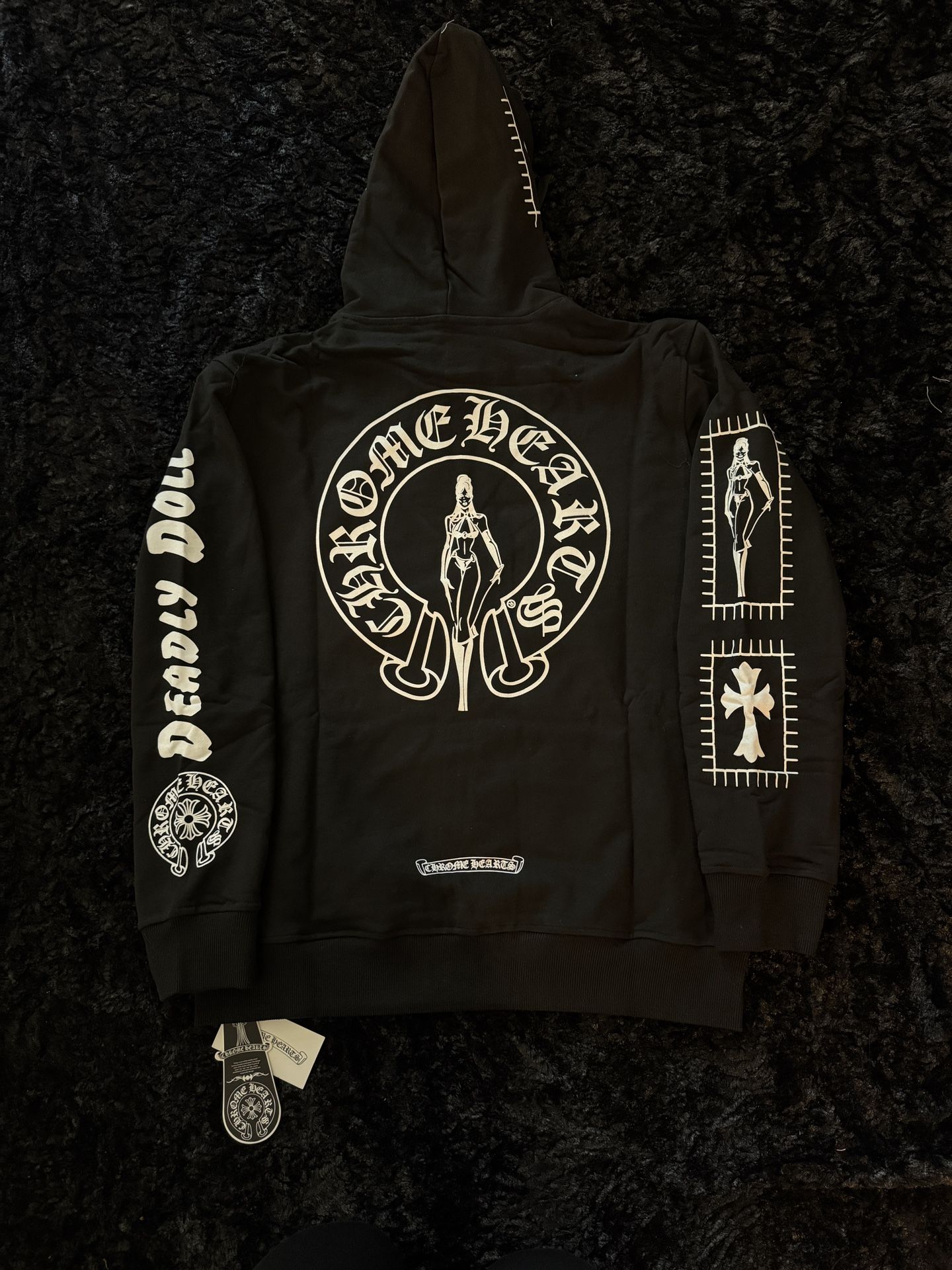 Chrome Hearts Deadly Doll Patchwork Hoodie
