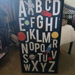 Space Alphabet Art