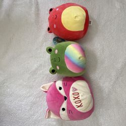 Three Squishmallows Plushies