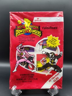 Power Rangers 1994 Hallmark Valetine Cards 30 Total ( New / Sealed  )