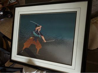 Framed Gary Hostallero "Peace" (Miyamoto Musashi) Signed Limited Edition Print