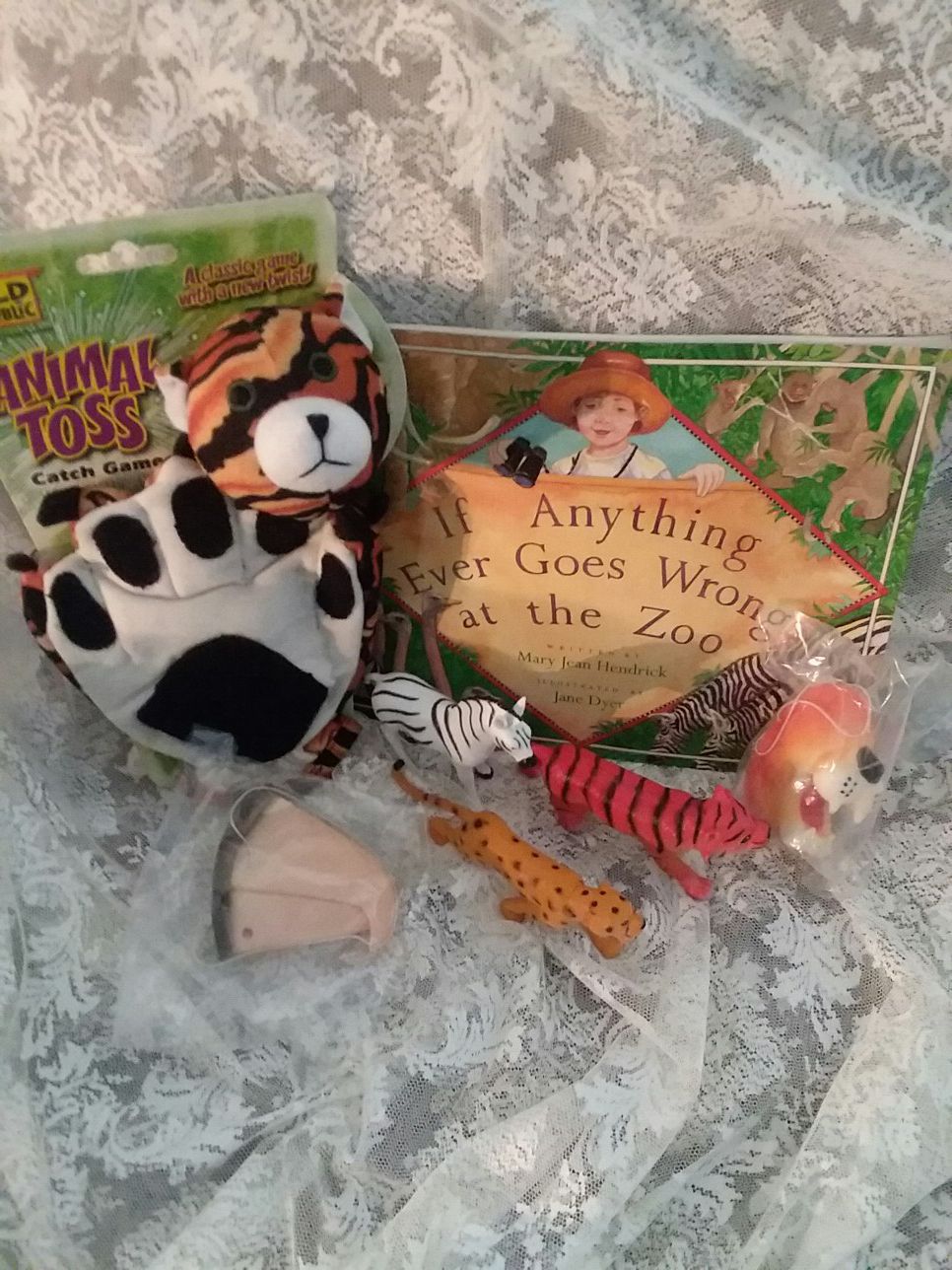 If Anything Ever Goes Wrong At The Zoo - Paperback Book & Wild Republic Toy Collection