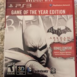 PS3 Batman Arkham City $5