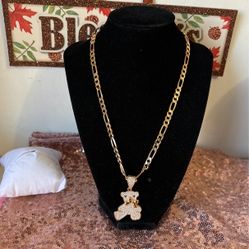 Cadena 18 K Gold Plated De Oso 