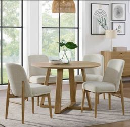 Florence 48” Round Dining Table and 4 Chairs