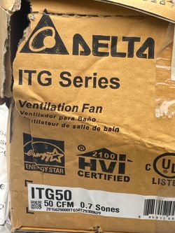 Delta Breez ITG50 ultra quiet 4” ventilation