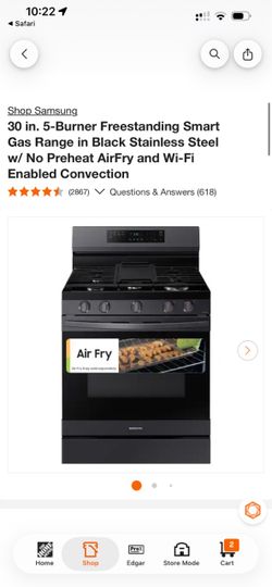 Brand new Samsung gas stove range