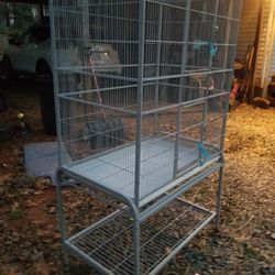 Animal cage with stand