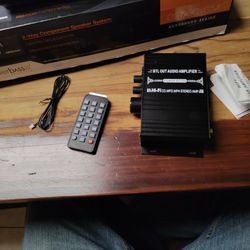 AUDIO POWER AMPLIFIER WITH REMOTE