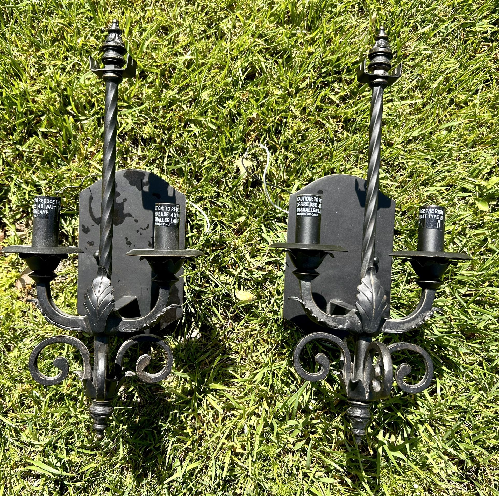 Spanish Rod Iron Wall Sconces