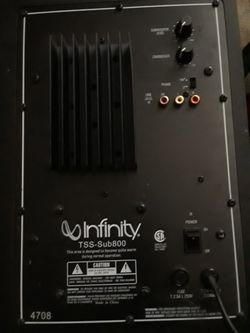 Tss -Sub 800 Infinity Speaker 
