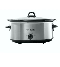 Crock-Pot 7-Quart Stainless Steel Slow Cooker – New