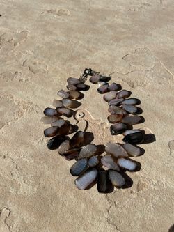 Sterling Silver Purple Crystal Stone Necklace 