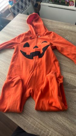 Pumpkin Jack-o-Lantern Halloween Costume Onesie
