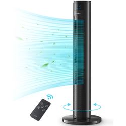 35" Tower Fan Oscillating Fan with 3 Quiet Speeds Standing Fan