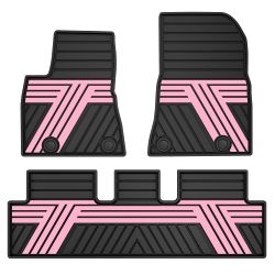 Tesla Model 3 Floor Mats Pink 2017-2023 All-Weather - New