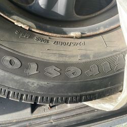4 Firestone Rims And Tires 