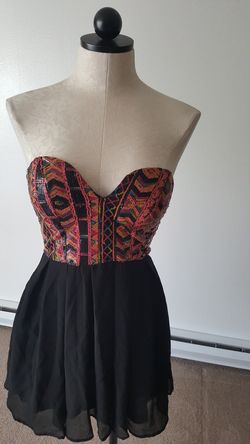 Tribal Sequin short dress size 0 -1