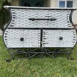 Wicker Nightstand