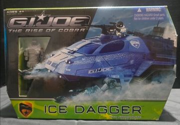 GI JOE THE RISE OF COBRA ICE DAGGER WITH FROSTBITE ACTION FIGURE PLAYSET NEW