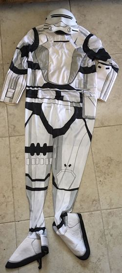 Kids size large storm trooper costume/ dress up