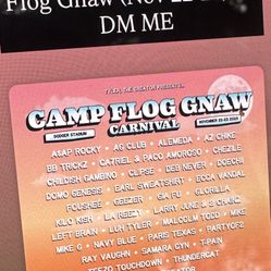 CAMP FLOG GNAW TICKETS