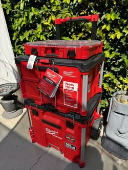 Brand new Milwaukee, monster toolbox stacked pack out