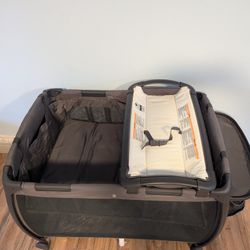 JOOVY Playard, Nursery Center, Bassinet, Changing Table in Charcoal