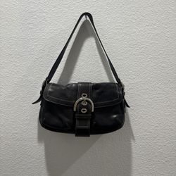 Black Coach Double Pocket Soho 