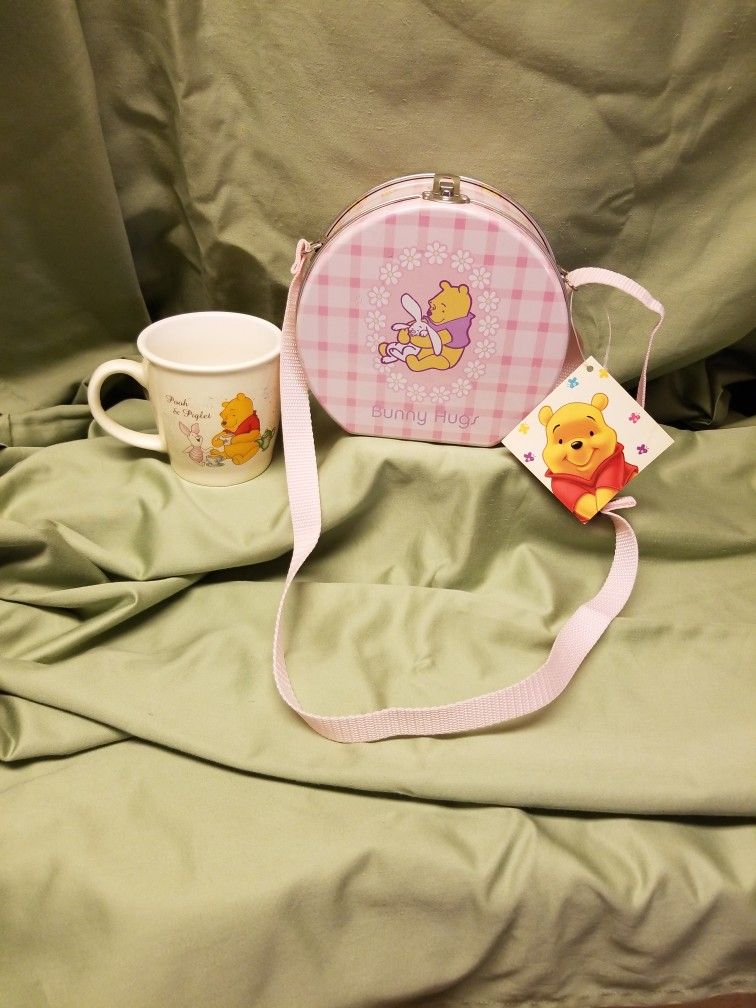 Winnie The Pooh Tin Purse And Mug
