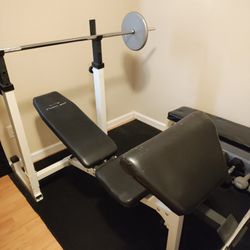 Weight Bench /Bench Seat And Dumbbells 
