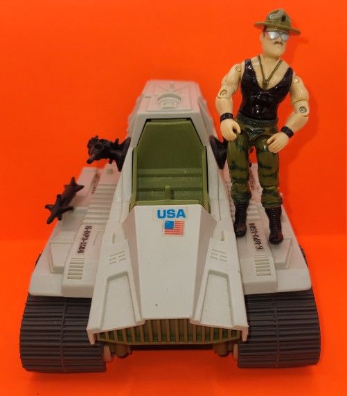 Vintage GI Joe TRIPLE T Vehicle 1986 W/ Sgt. Slaughter